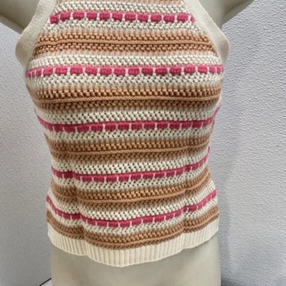 NEW CENTRAL PARK WEST Womens Cute Knit Coen Tank Top Size XS Poppy Multi - Picture 8 of 10